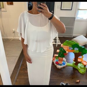 Fame and partners sheer cape